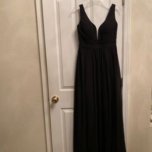 Black evening gown dress